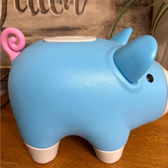 Little Tikes Blue Piggy Bank Toy - Picture 3 of 9